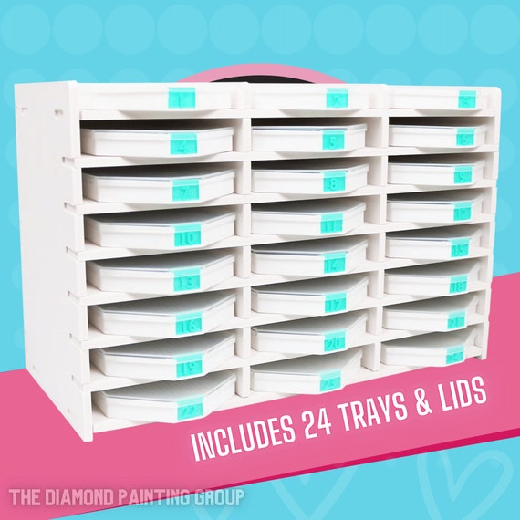 8 Diamond dotz storage ideas  bead storage, craft room, craft storage