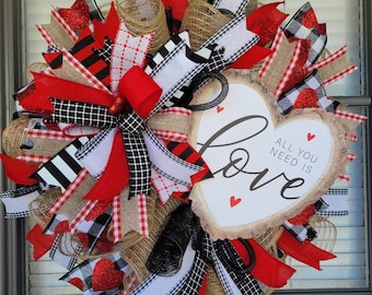 Mini Valentine Wreaths