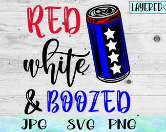 SVG Rojo Blanco y Bebida, SVG Rojo Blanco y Cerveza, SVG Cerveza, SVG Día de los Caídos, SVG 1776, SVG 4 de Julio, SVG Cuatro de Julio PNG
