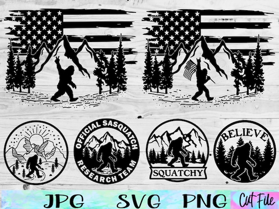 Bigfoot Clip Art, Bigfoot SVG, Bigfoot PNG, Bigfoot Mountain Svg, Bigfoot Hat Svg, Bigfoot Sublimation Png, Bigfoot Sticker JPG, Bigfoot