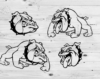 English Bulldog SVG, Bulldog Stencil Svg, Bulldogs Svg, Bulldog Mascot Svg & Png, Dog Face Svg, Bulldog Basketball Bulldogs Football Bundle
