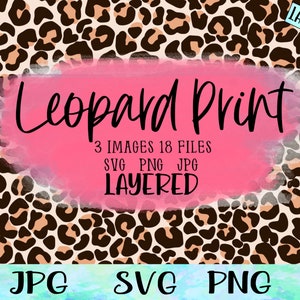 Leopard Print SVG, Cheetah Print Svg, Blue Leopard Print, Pink Cheetah Svg, Color Leopard Print, Leopard Svg, Cheetah Svg, Turquoise Leopard