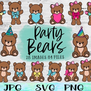 Ours en peluche SVG, Clipart, ours en peluche PNG, Silhouette d'ours brun, fichier cache-couche pour bébé ours, fichier chemise ours en peluche, art ours brun