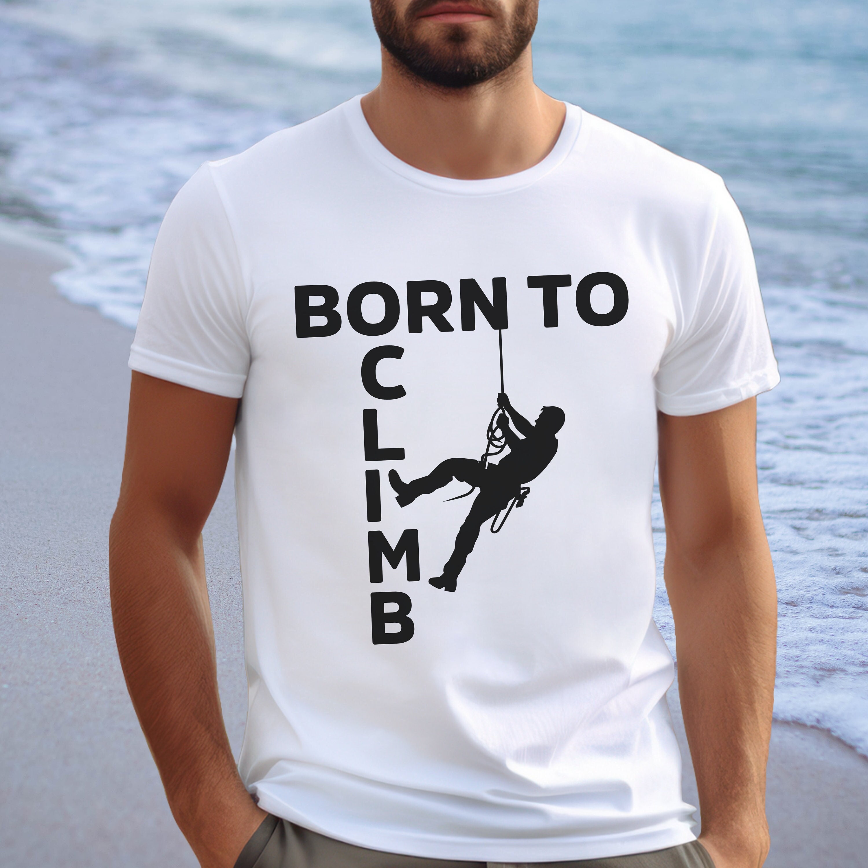 Born to Climb T-shirt, Climber T Shirt, Mountain Climbing, Hiking