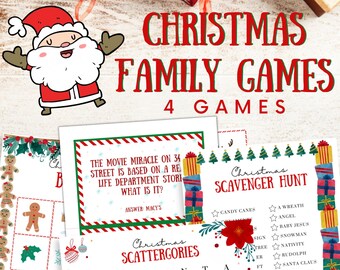 Christmas Friendly Feud Game | Family Quiz Night | Christmas Day Family Game Night | Holiday Family Quiz | Family Group Game | Party Game