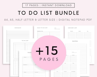 Pages de liste de tâches, liste de tâches quotidiennes, liste de courses, liste de courses, liste de tâches à imprimer, liste de souhaits, gestion des tâches
