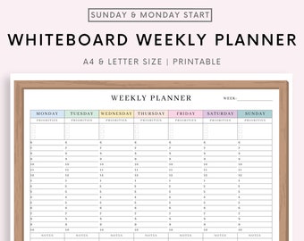 Printable Editable Weekly Schedule, Simple Kids School and Activity Planner, Weekly School Schedule, Homeschool, Instant Download