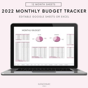 Monthly Budget Spreadsheet, Google Sheets Budget Template, Financial Planner, Monthly Budget Dashboard, Bill Tracker, Budget Sheet Excel