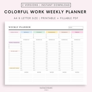 Weekly Hourly Planner EDITABLE Weekly Schedule, Daily Planner, Undated Planner, 2024 Weekly Organizer, To Do List printable, Adhd