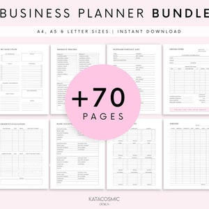 Business planner small business planner home business organizer printable pdf us letter 8.5x11 big happy planner printable business inserts