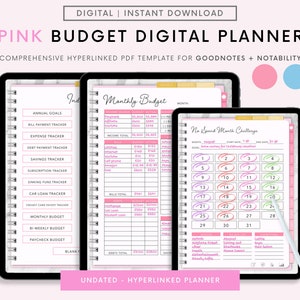 2024 Digital Budget Planner, GoodNotes Digital Planner, Budget Planner, Digital Planner for iPad, Savings Monthly Budget, Paycheck Budget