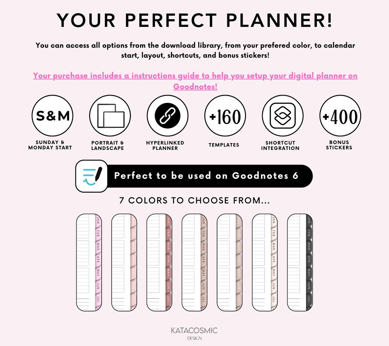 Ultimate Digital Planner 2025 2026 Undated Digital Planners Goodnotes ...