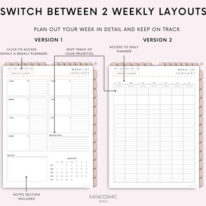 Digital Planner 2024 2025 & Undated, Goodnotes Planner, Daily Planner ...