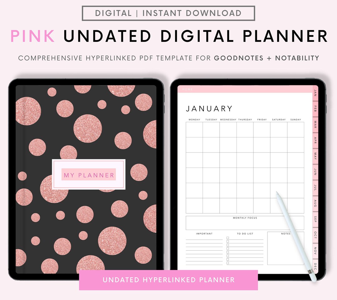 Digital Planner, Goodnotes Planner, iPad Planner, Notability Planner ...