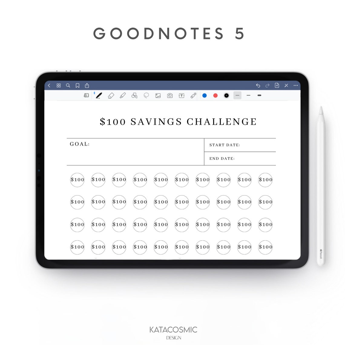 Printable 100 Dollar Bill Challenge Cash Savings Challenge - Etsy