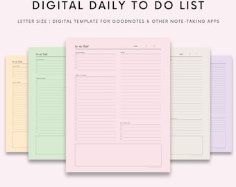 Digital To Do List Goodnotes Template Notability, Dark Mode To Do List, Cute To Do Template, Simple Task List Template, Digital Planner