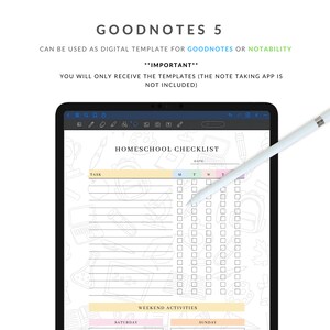 Editable Homeschool Planner Digital School Planner Printable Homeschool Schedule Daily Schedule for kids School Routine Chart PDF image 4