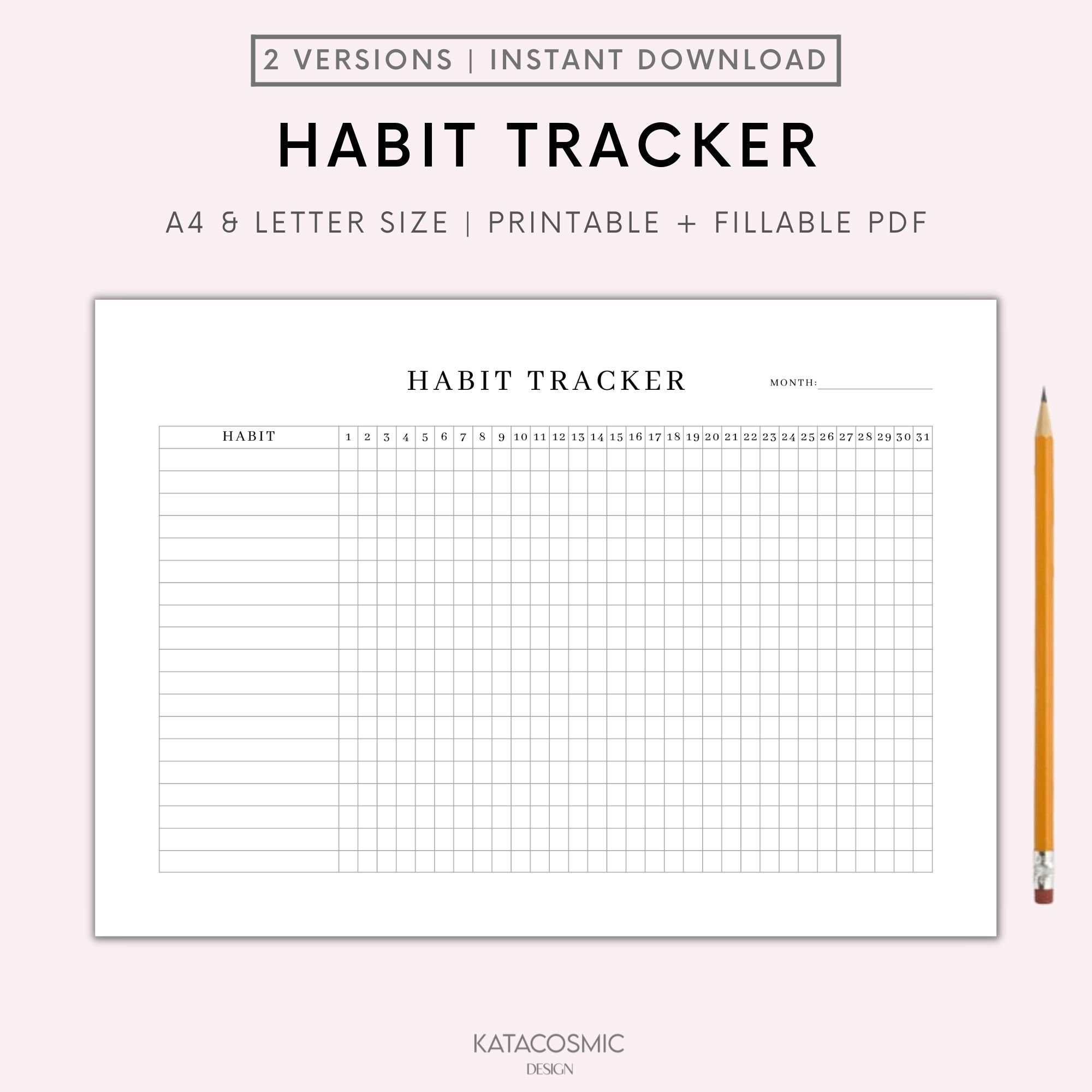 Habit Tracker Calendar & To Do List Planner, Spiral Bound Daily Habit  Tracker Journal and Goal Board,12 Months Undated Daily Weekly and Monthly  Gradients Habit Tracker