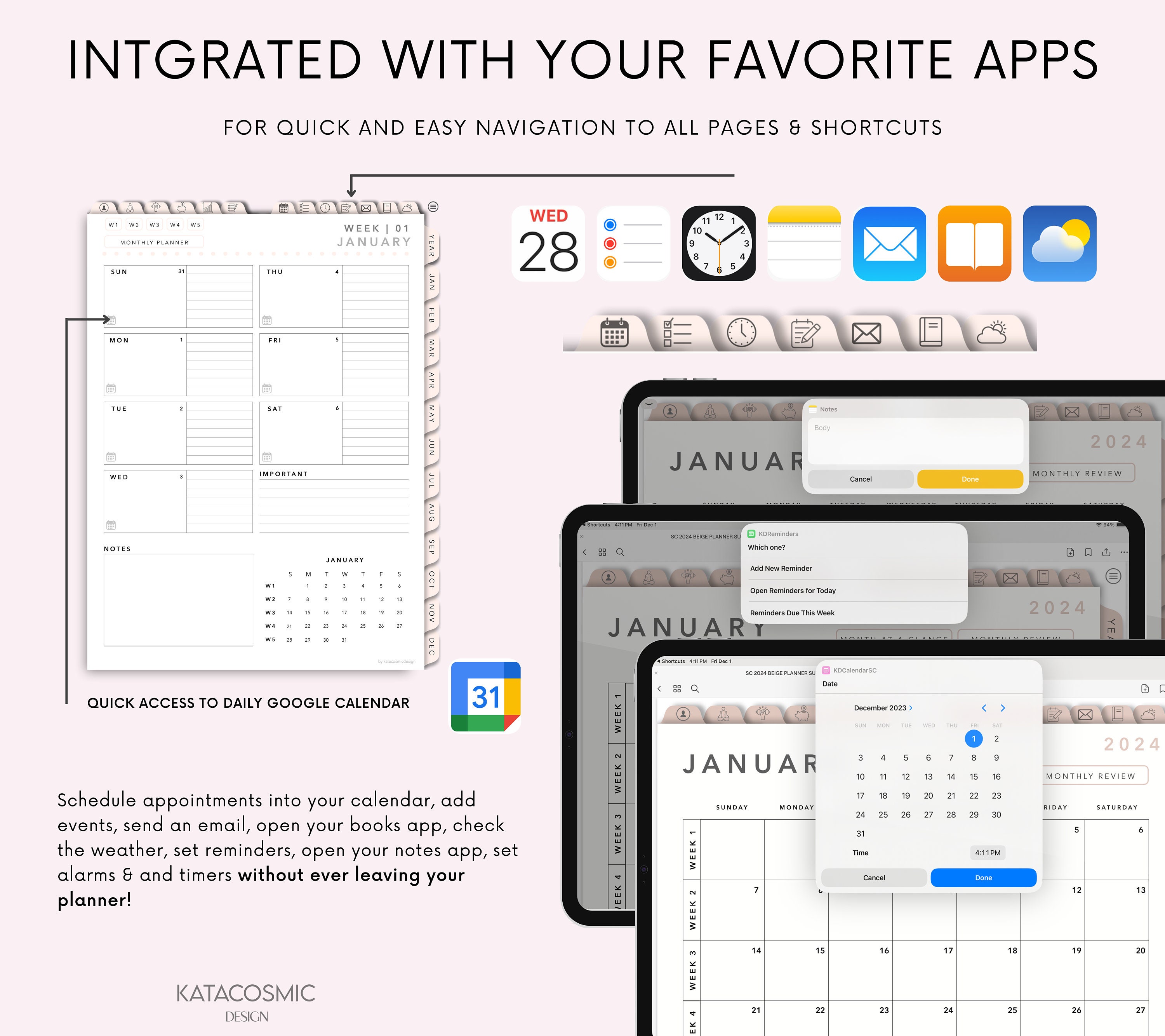 Digital Planner 2025, iPad & Android Planner, Goodnotes Planner ...