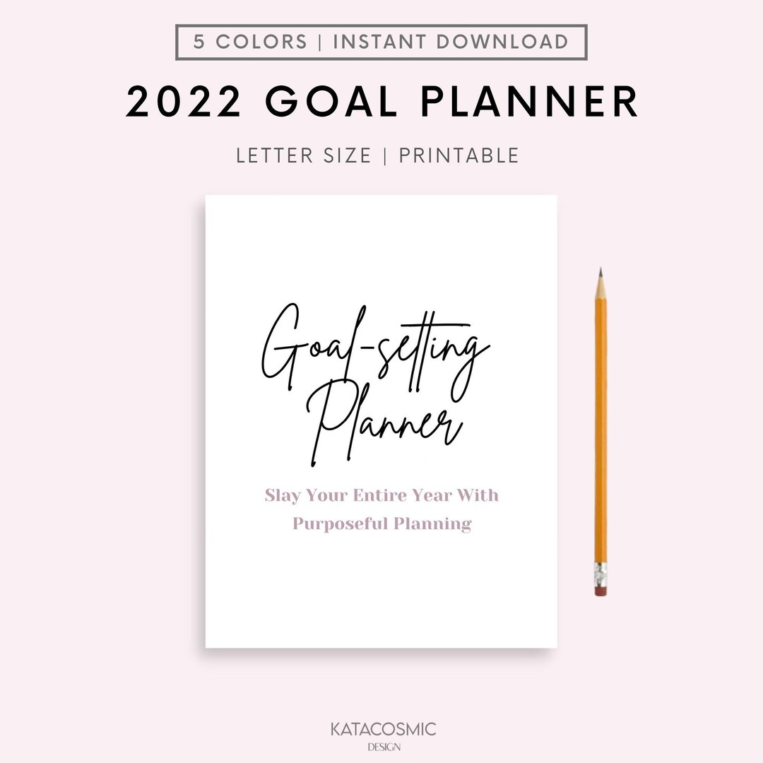 Goal Planner 2023 Bundle, 2023 Goals Tracker, SMART Goal Setting Kit ...