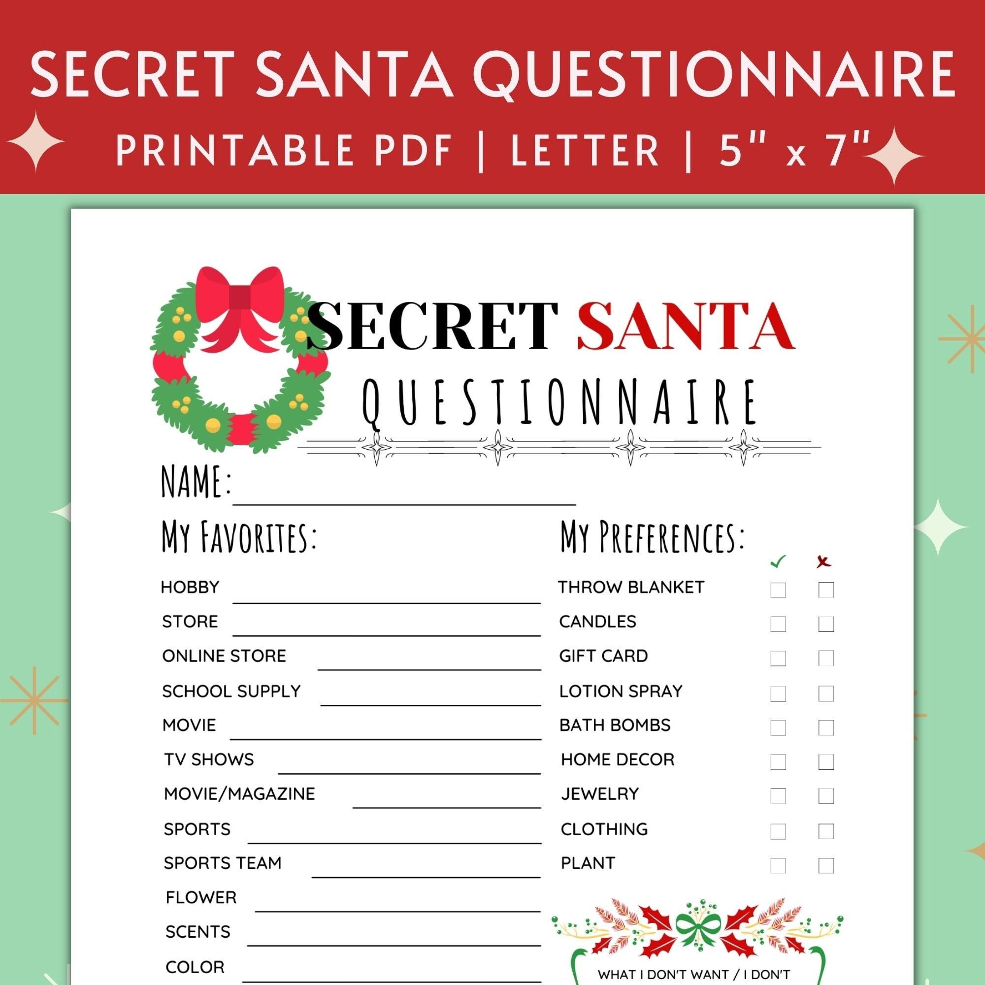 Secret Santa Wish List Template Printable secret-santa-wish-list-template-printable