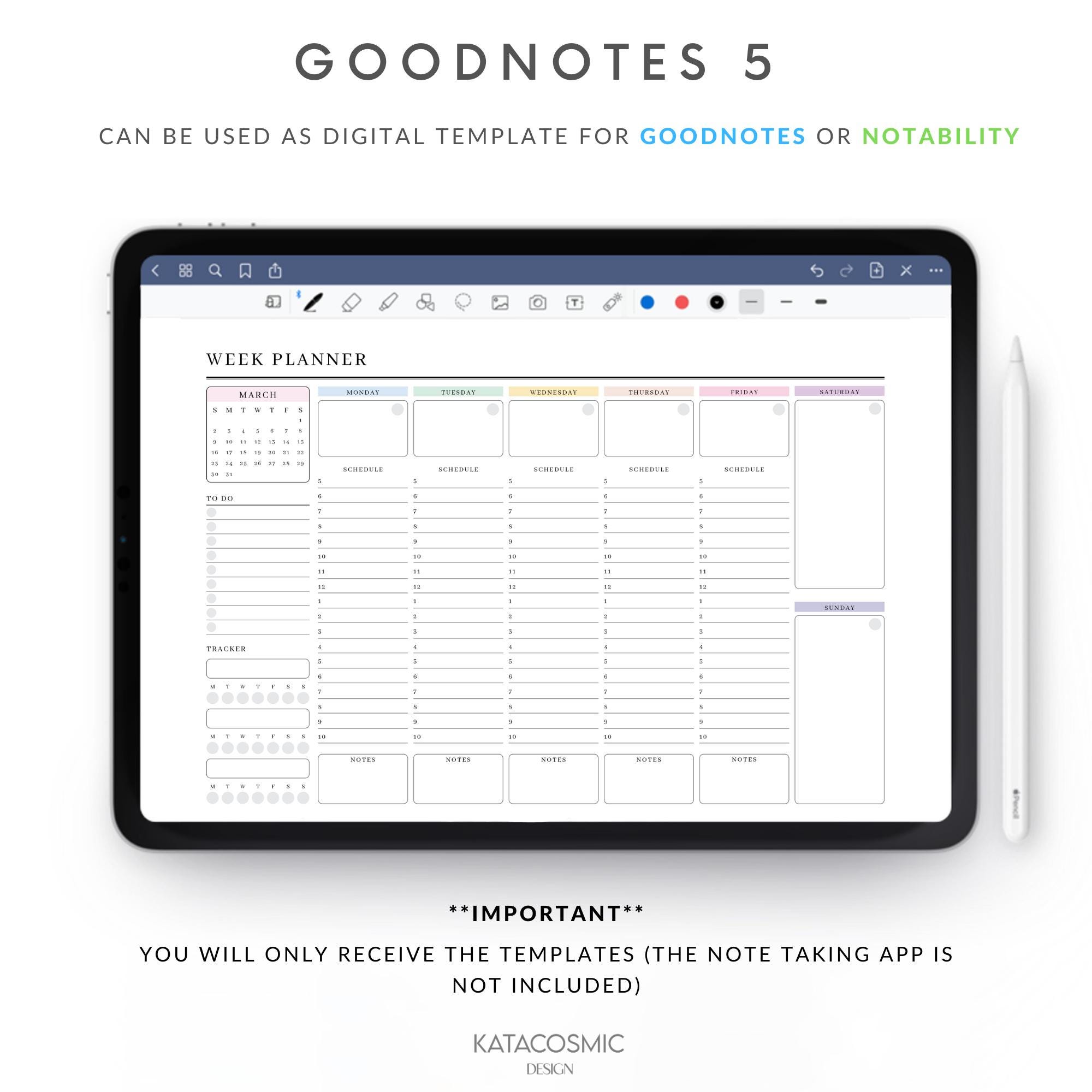 2025 Weekly Planner Printable Landscape, Minimalist Weekly Schedule ...