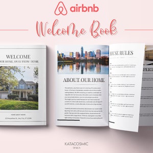 Airbnb-welkomstboeksjabloon | Modern strandhuis | Airbnb Huisgids Canva | Airbnb-gids | VRBO-gastenboek | Strand vakantiewoning