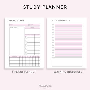 College Student Weekly Planner, Printable Student Planner, College Planner, School Planner, INSTANT DIGITAL DOWNLOAD image 4