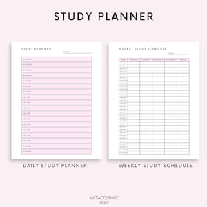 College Student Weekly Planner, Printable Student Planner, College Planner, School Planner, INSTANT DIGITAL DOWNLOAD image 3
