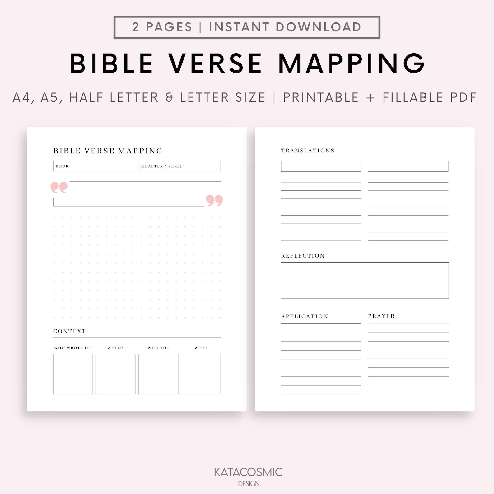 Bible Verse Mapping Printable, Bible Study Tools, Christian Templates ...