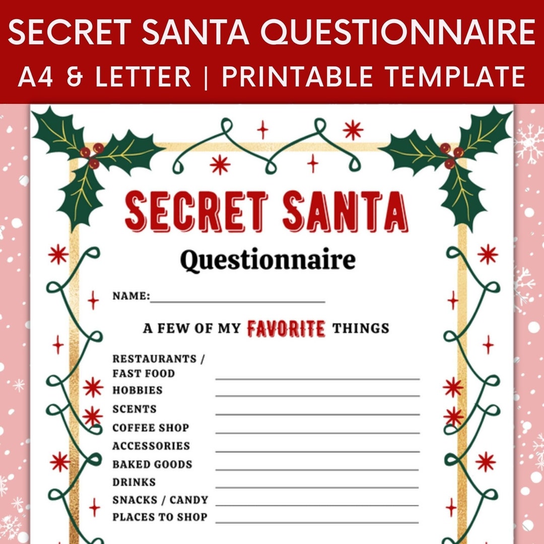 Printable Secret Santa Notes Ubicaciondepersonas cdmx gob mx