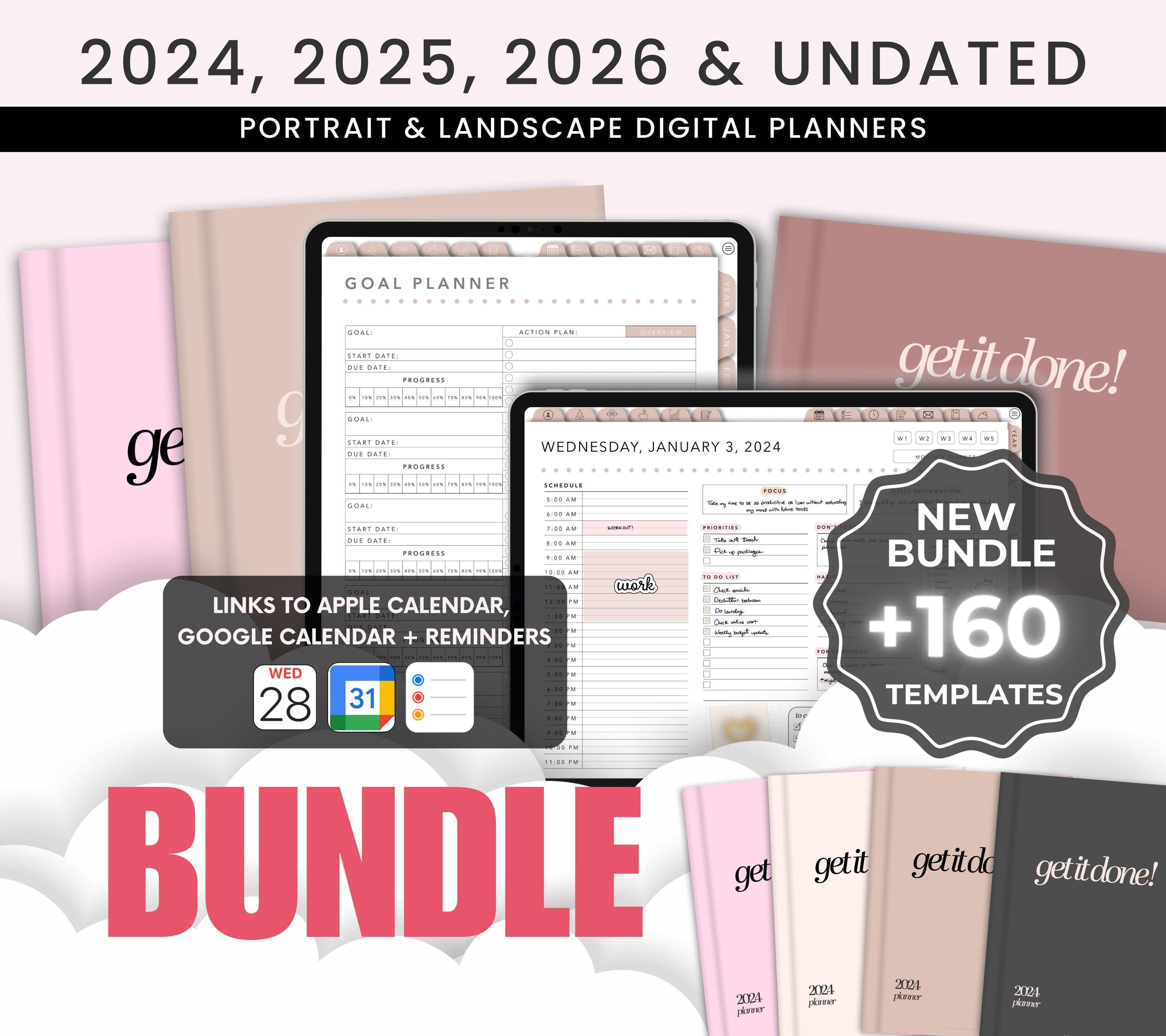 Ultimate Digital Planner 2025 2026 Undated Digital Planners Goodnotes ...