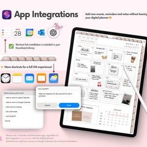 Portrait Digital Planner 2026 2027 2028 & Undated, Goodnotes Planner ...
