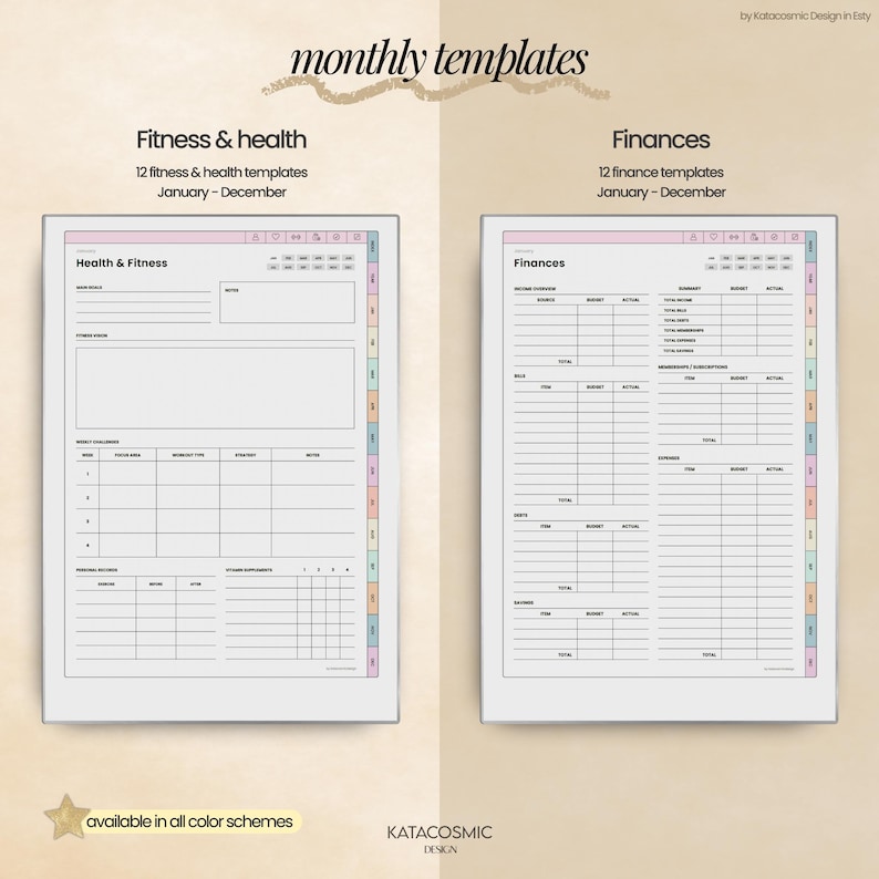 Remarkable Paper Pro Ultimate Planner for 2025 & 2026, Linked Notebook ...