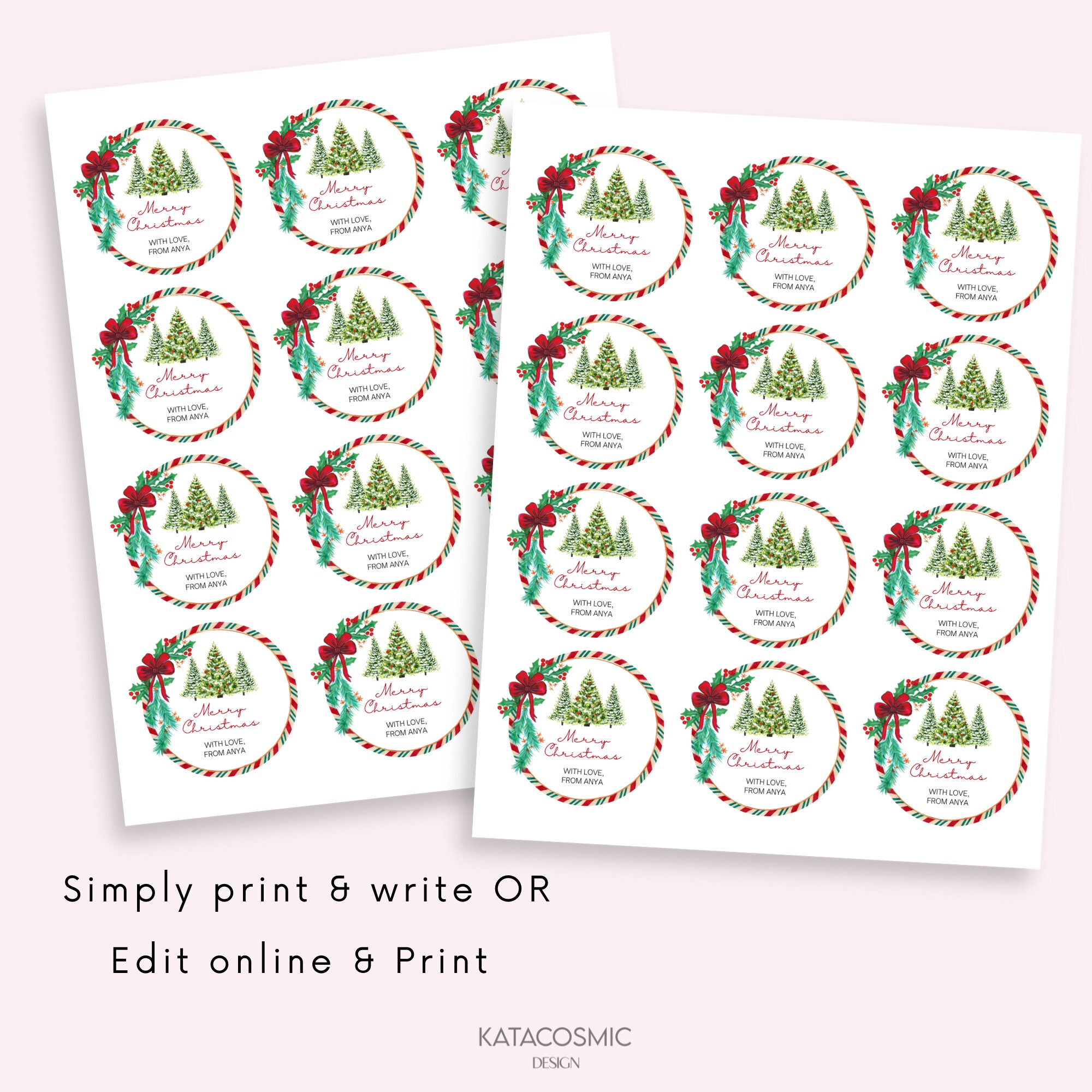 merry-christmas-round-tag-template-boho-family-name-editable-etsy
