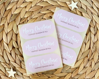 Geschenkaufkleber mit Gold-Effekt | Merry Christmas | Geschenkverpackung sticker | Adventskalender | Weihnachtliche sticker | Weihnachtspost