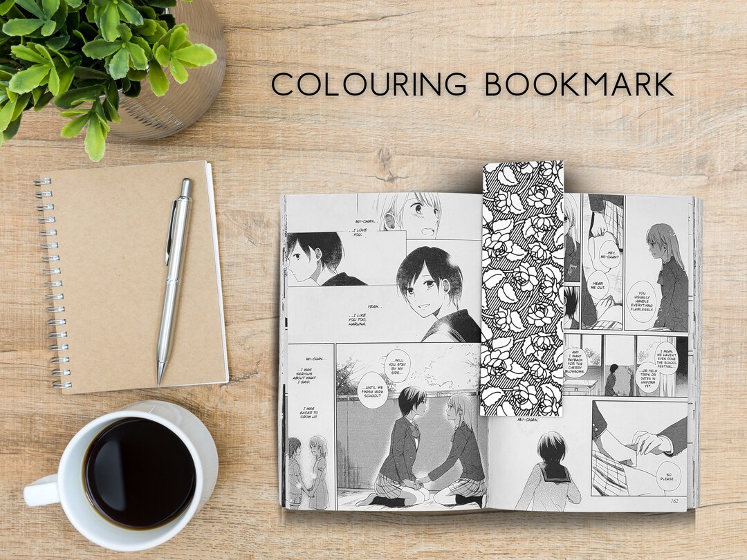 Colour in Bookmark, Adult Colouring, Adult Colouring Bookmark, Fanfic Bookmark, Ao3 Bookmark