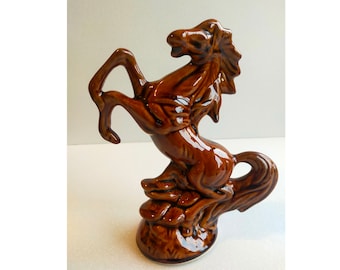 Ceramic horse figurine, home decor