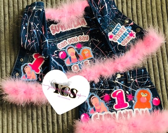Boys Birthday Overalls | PANTS| SHORTS | Custom Birthday Overalls | Distressed Denim Overalls with Shirt | Any Theme