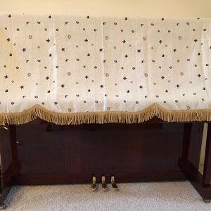 Piano Cover Decorative & Protective Dustproof Victorian Vintage-Style Piano Shawl