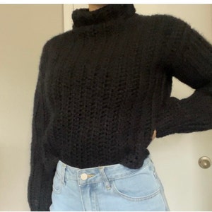 Crochet Ribbed Sweater PATTERN - Sizes XS to 3XL - Beginner Friendly