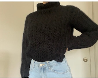 Crochet Ribbed Sweater PATTERN - Sizes XS to 3XL - Beginner Friendly