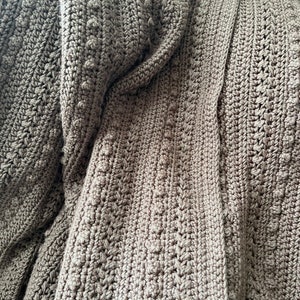 Textured Afghan Crochet PATTERN / crochet patterns afghan blanket beginner friendly easy