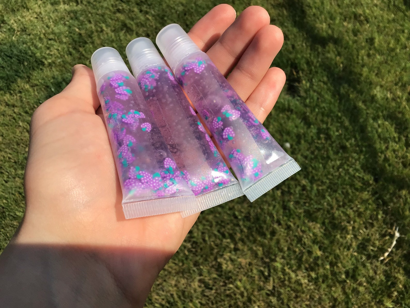 GRAPE LIP GLOSS Purple Lip Gloss Vegan Fruit Slices Lip Etsy