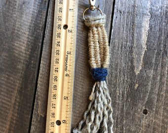 Twine weaved keychain