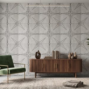 Modern Compass Star Tile Mold STL File – Geometric Concrete Mold (Digital Download)