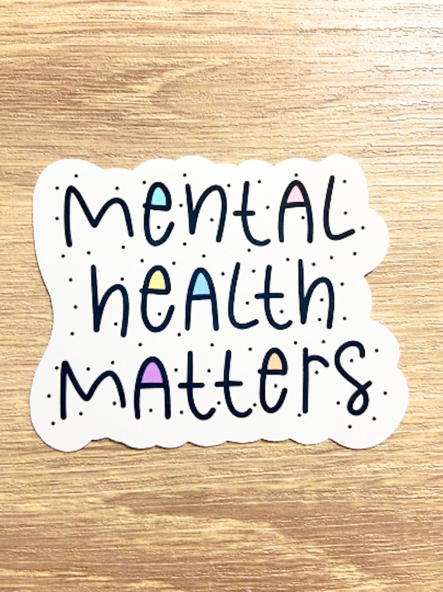 Mental Health Matters Pastel Sticker Mental Health Awareness Laptop ...
