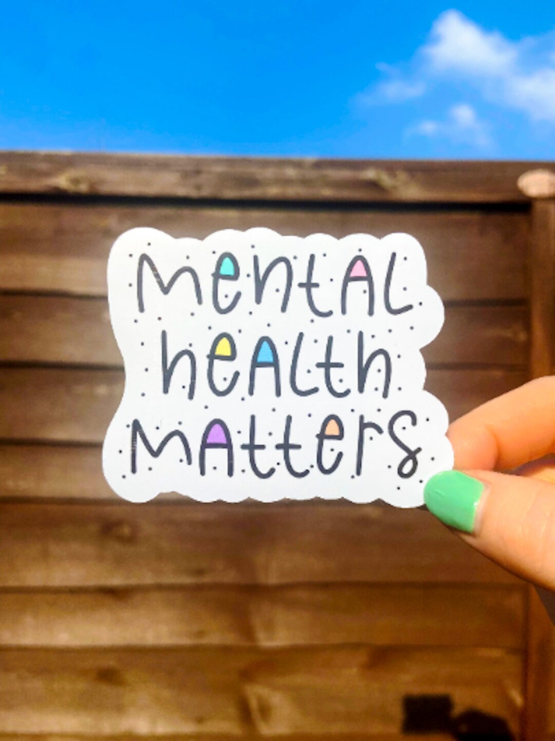 Mental Health Matters Pastel Sticker Mental Health Awareness Laptop ...