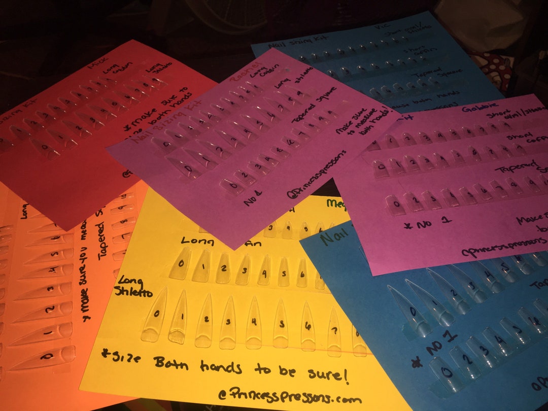 BULK Nail Sizing Kit Etsy
