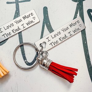 Heart Keychain personalized handwriting engraved or saying of your choice.